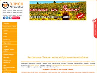 Скриншот сайта E-lion.Ru
