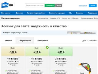 Скриншот сайта Hosting.Reg.Ru