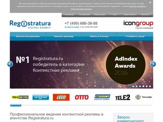 Скриншот сайта Registratura.Ru