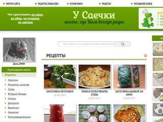 Скриншот сайта Saechka.Ru