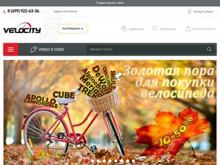 Скриншот сайта Velocityk.Ru