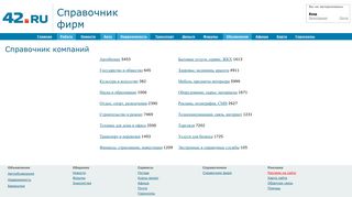 Скриншот сайта 42.Ru