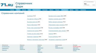 Скриншот сайта 71.Ru