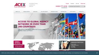 Скриншот сайта Acex.Net