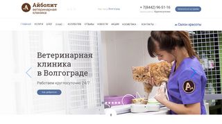 Скриншот сайта Aibolit34.Ru