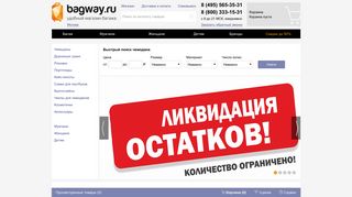 Скриншот сайта Bagway.Ru