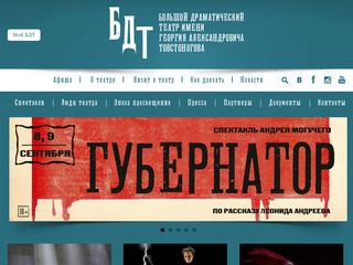 Скриншот сайта Bdt.Spb.Ru