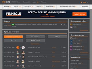 Скриншот сайта Bet-ring.Ru