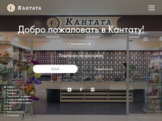 Скриншот сайта Cantata.Ru