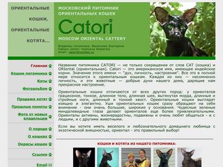 Скриншот сайта Catori.Ru