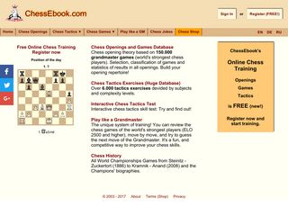 Скриншот сайта Chessebook.Com