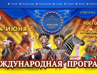 Скриншот сайта Circus-tyumen.Ru