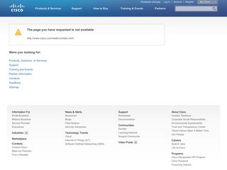 Скриншот сайта Cisco.Com