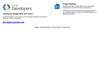 Скриншот сайта Code.Google.Com