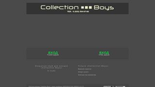 Скриншот сайта Collectionboys.Ru