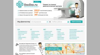 Скриншот сайта Diagnostica.Docdoc.Ru
