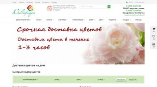 Скриншот сайта Divaflora.Ru