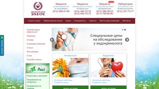 Скриншот сайта Eleosmc.Ru