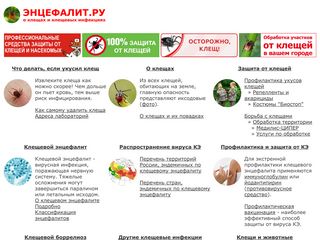 Скриншот сайта Encephalitis.Ru