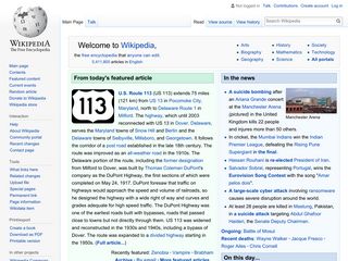 Скриншот сайта En.Wikipedia.Org