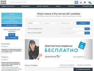 Скриншот сайта Euroauto.Ru