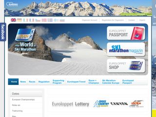 Скриншот сайта Euroloppet.Com