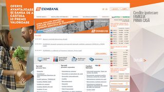 Скриншот сайта Eximbank.Com