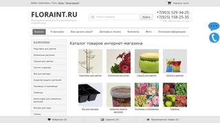 Скриншот сайта Floraint.Ru