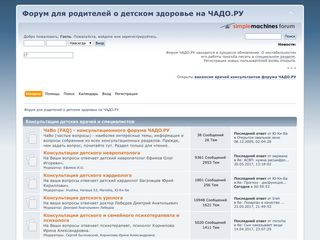 Скриншот сайта Forum.Chado.Ru