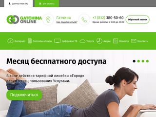 Скриншот сайта Gatchina.Ru