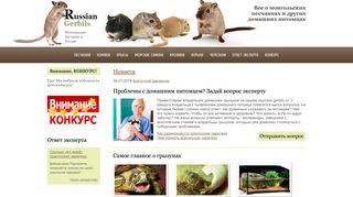 Скриншот сайта Gerbils.Ru