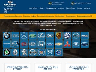 Скриншот сайта Glushak.Ru