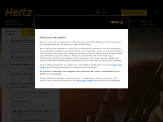 Скриншот сайта Hertz.Com