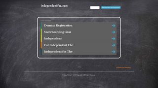 Скриншот сайта Independentfor.Com