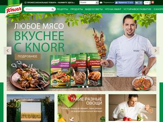Скриншот сайта Knorr.Ru