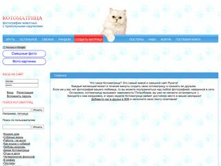 Скриншот сайта Kotomatrix.Ru