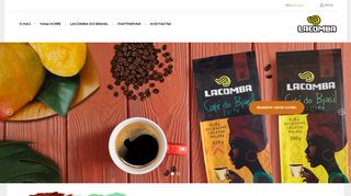 Скриншот сайта Lacomba-coffee.Com