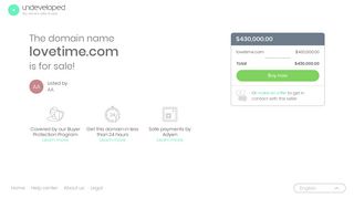 Скриншот сайта Lovetime.Com