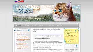 Скриншот сайта Maxelcats.Ru