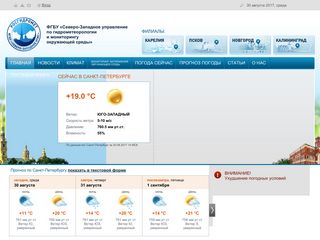Скриншот сайта Meteo.Nw.Ru