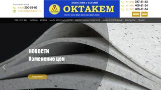 Скриншот сайта Oktakem.Ru