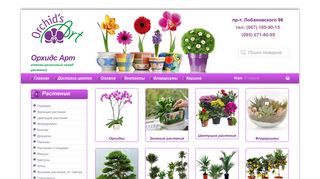 Скриншот сайта Orchidsart.Com