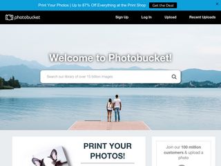 Скриншот сайта Photobucket.Com