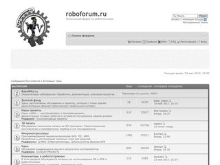 Скриншот сайта RoboForum.Ru