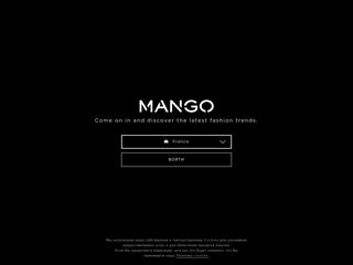 Скриншот сайта Shop.Mango.Com