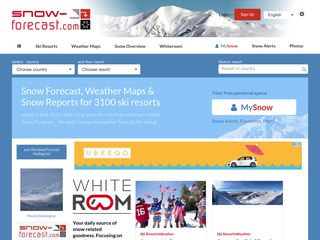 Скриншот сайта Snow-forecast.Com