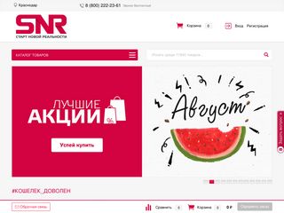 Скриншот сайта Snr.Ru