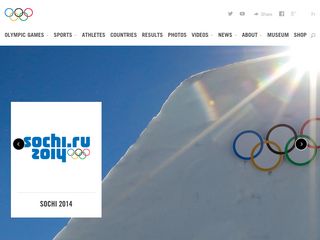Скриншот сайта Sochi2014.Com