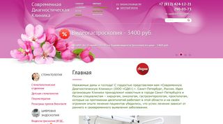 Скриншот сайта Spbdiagnostics.Ru