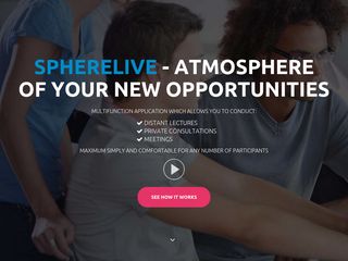 Скриншот сайта Sphere-live.Com